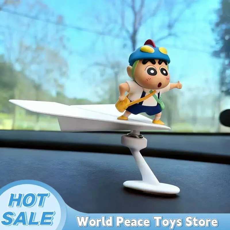 Car Accessories Etsy - Rotate Aircraft Crayon Shin-Chan Car Dashboard