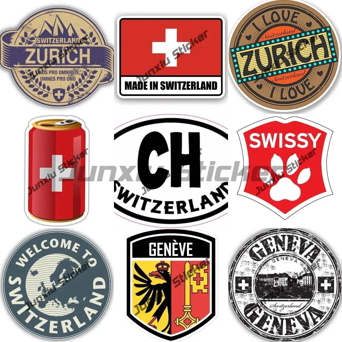 Swissy Sticker Circular Seal S - Car Accessories Zurich recension och pris