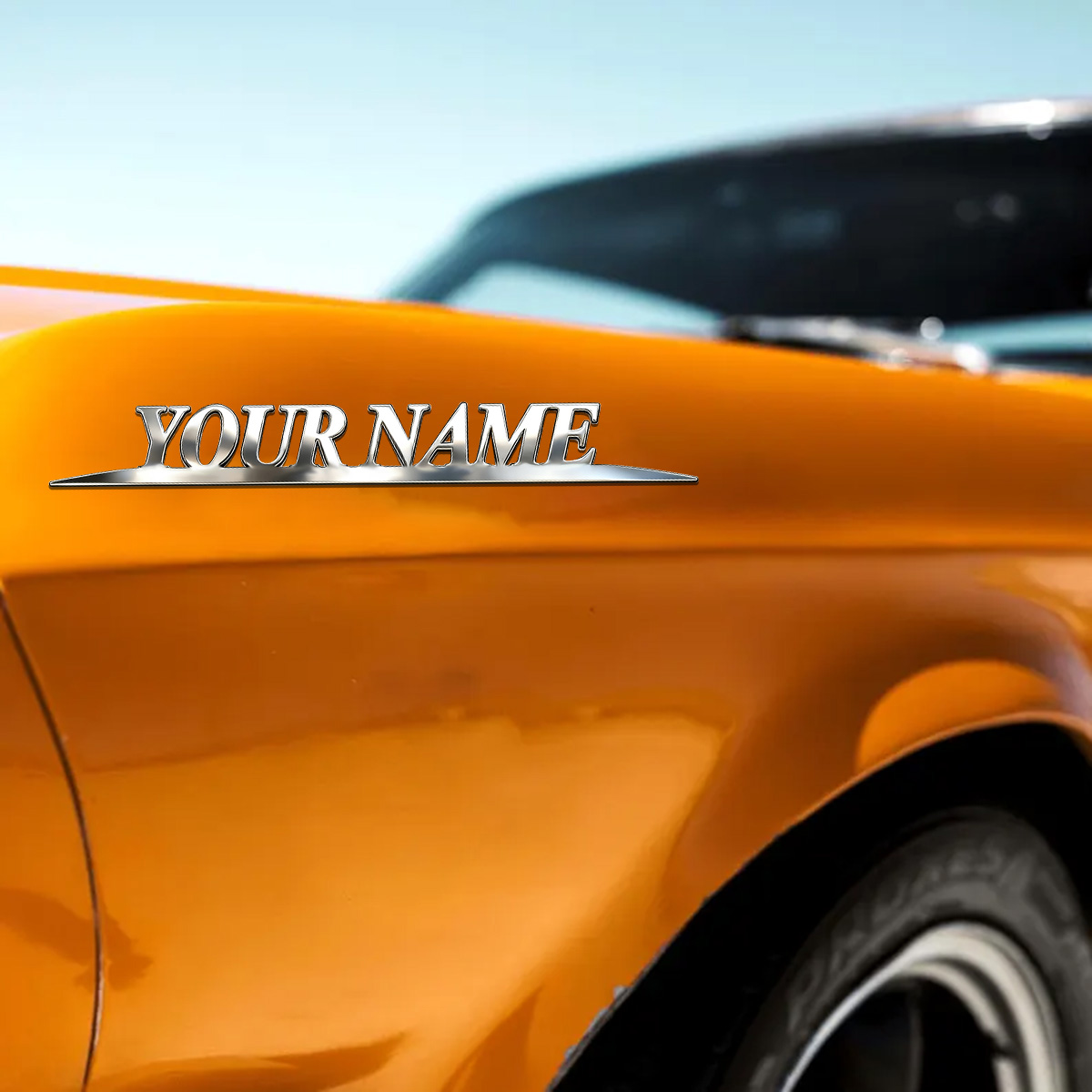 Metal Trendy YOUR NAME Sticker - Car Accessories Rear recension och pris