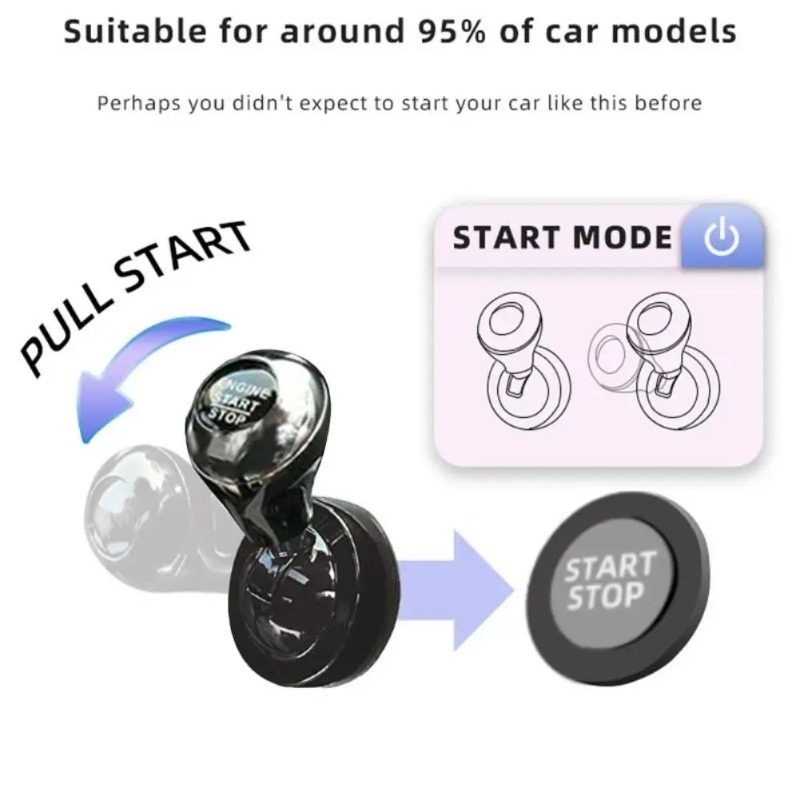 Car One-Touch Start Button wit - Car Accessories Etsy recension och pris