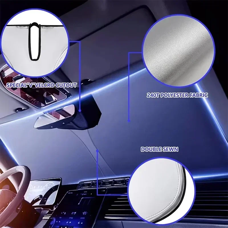 Car Front Window Sunshade UV P - Car Accessories Parts recension och pris
