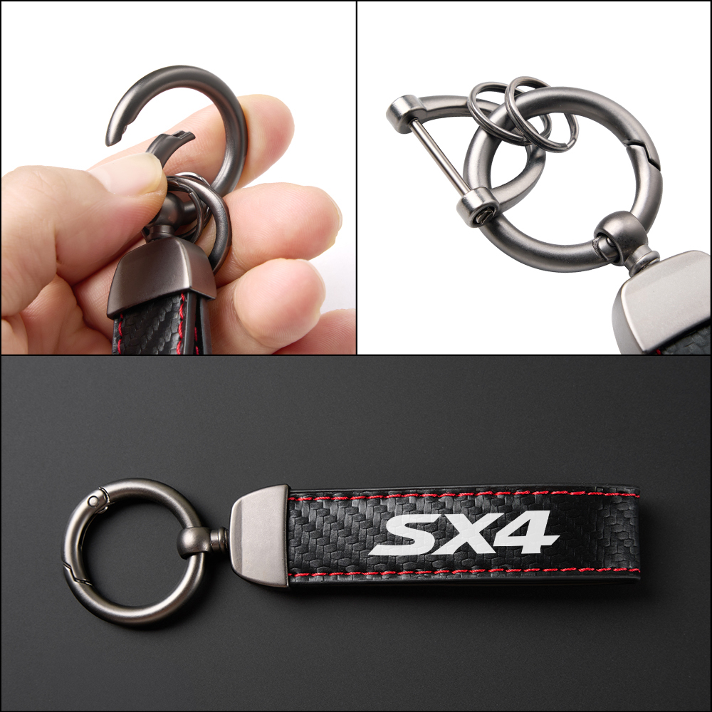 Car PU Leather Keychain For Su - Car Accessories Ertiga recension och pris